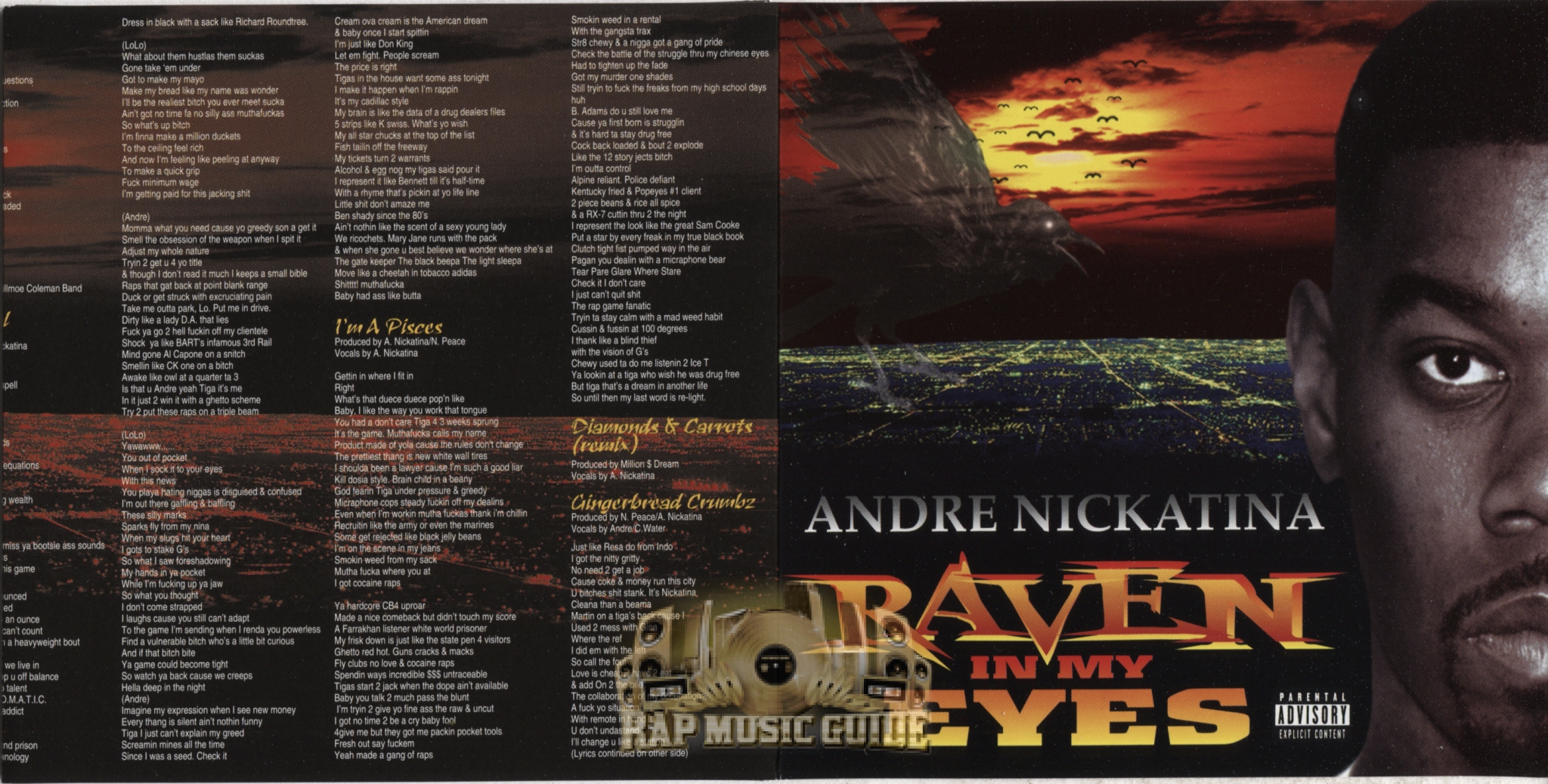 Andre Nickatina - Raven In My Eyes: 1st Press. CD | Rap Music Guide